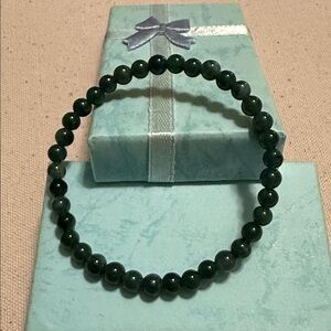 Dark Green Jade Bracelet